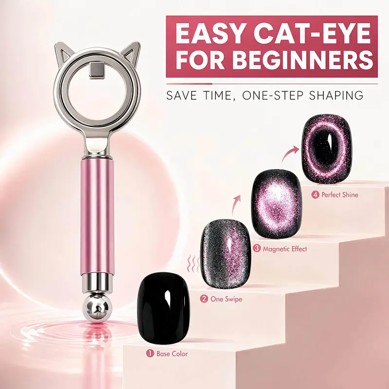 Round Hollow Cat Eye Magnet